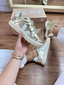 Tênis Vert com Velcro - Dourado