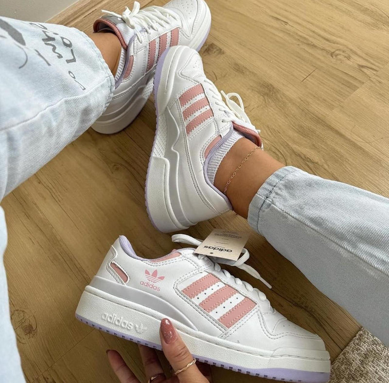 Tênis Adidas Forum Low - Branco/Rose