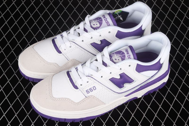 New Balance 550 White Purple