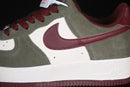 Nike Air Force 1 Low '07 LV8 "Cargo Khaki Pale Ivory Dark Team Red"