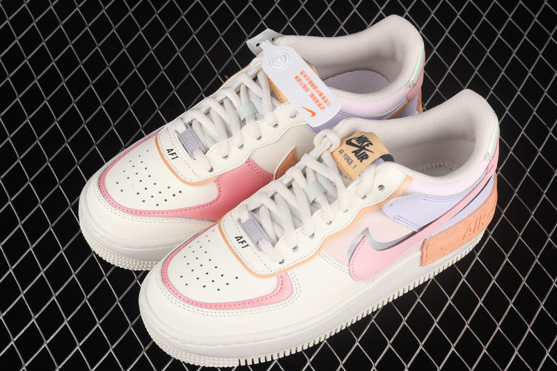 Nike Air Force 1 Shadow "Sail Pink Glaze Orange Chalk Voile"