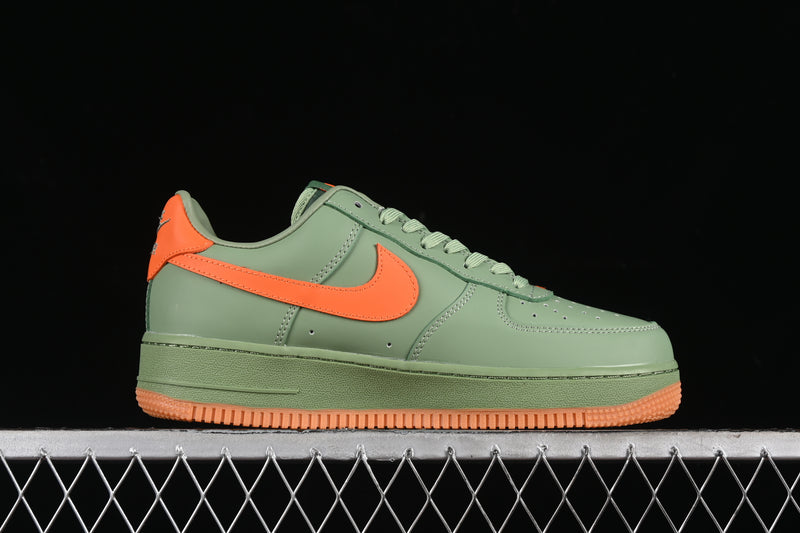 Nike Air Force 1 '07 Premium Low "Oil Green Safety Orange"