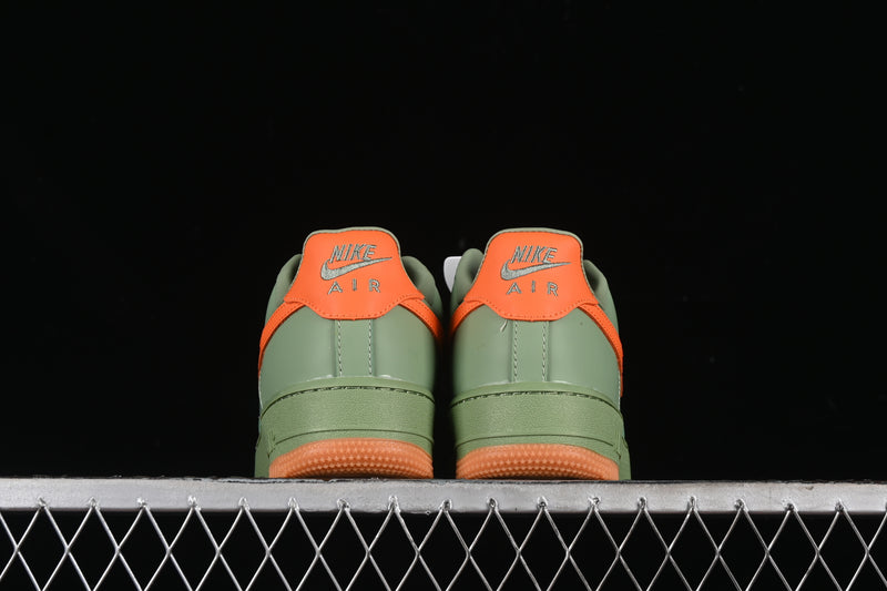 Nike Air Force 1 '07 Premium Low "Oil Green Safety Orange"