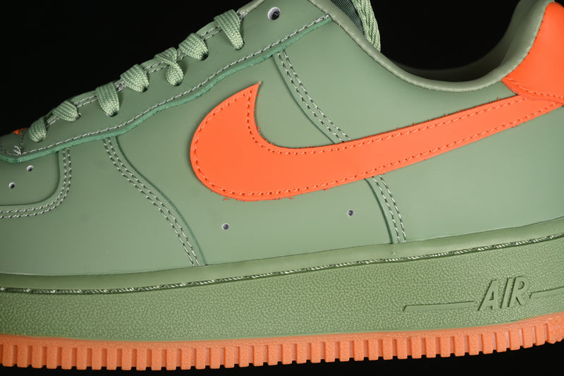 Nike Air Force 1 '07 Premium Low "Oil Green Safety Orange"