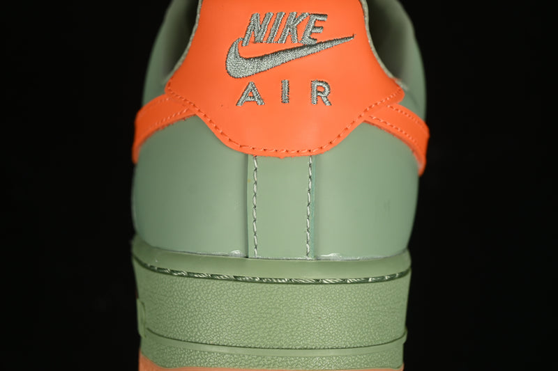 Nike Air Force 1 '07 Premium Low "Oil Green Safety Orange"