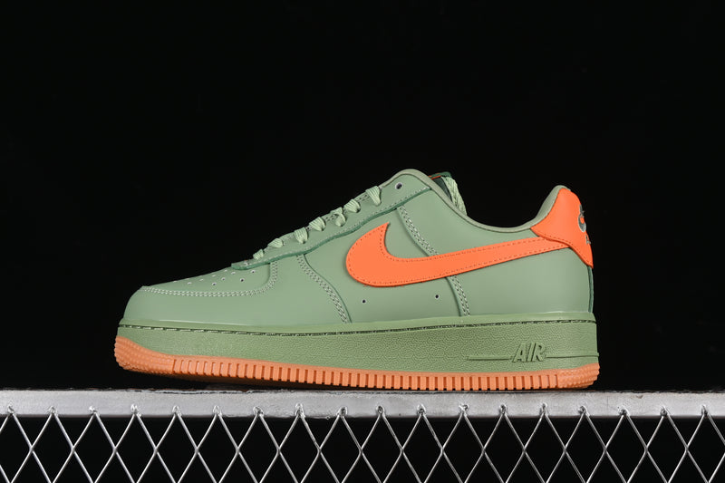 Nike Air Force 1 '07 Premium Low "Oil Green Safety Orange"