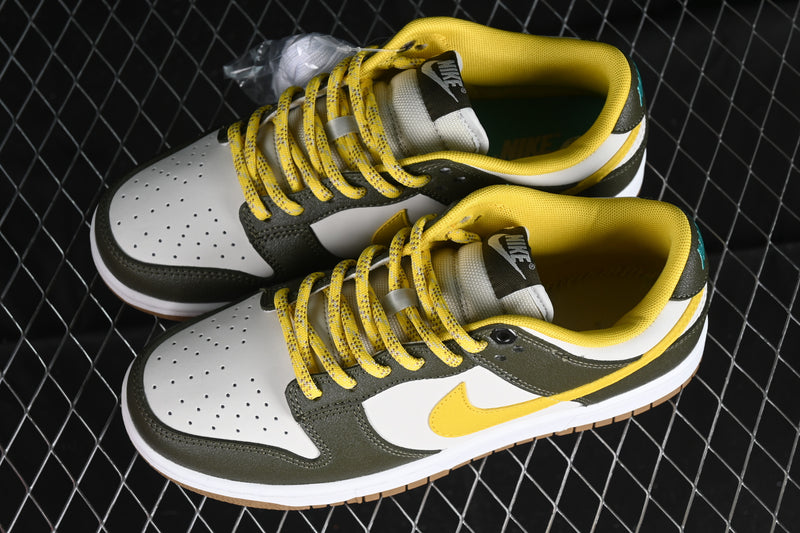 Nike Dunk Low “Cargo Khaki / Vivid Sulfur”
