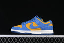 Nike Dunk Low “Panda-Monium Court Blue Yellow Ochre Suede”