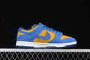 Nike Dunk Low “Panda-Monium Court Blue Yellow Ochre Suede”