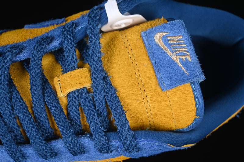 Nike Dunk Low “Panda-Monium Court Blue Yellow Ochre Suede”