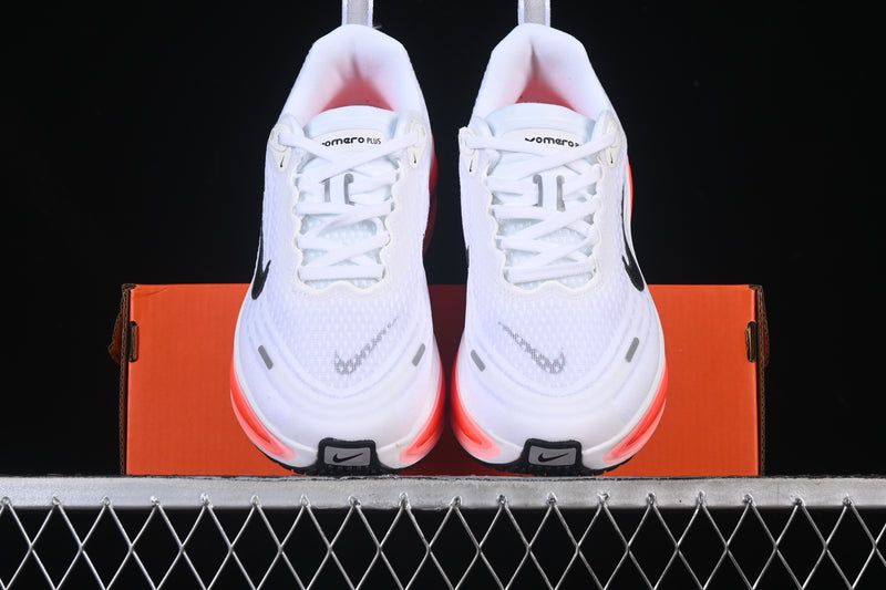 Nike Vomero Plus “White / Black / Bright Crimson”