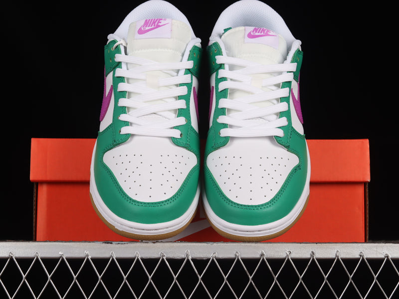 Nike Dunk Low “White Stadium Green  Fuchsia”