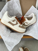 Tênis Air Force Branco/Marrom