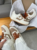 Tênis Air Force Branco/Marrom