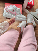 Tênis Air Force Branco - Detalhes Florais