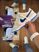 Tênis Dunk Low - Creme/Azul