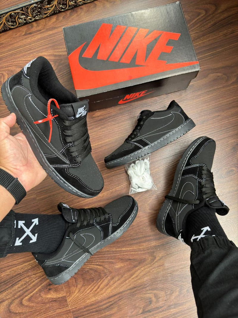 Tênis Nike Jordan x Travis - Preto/Camurça