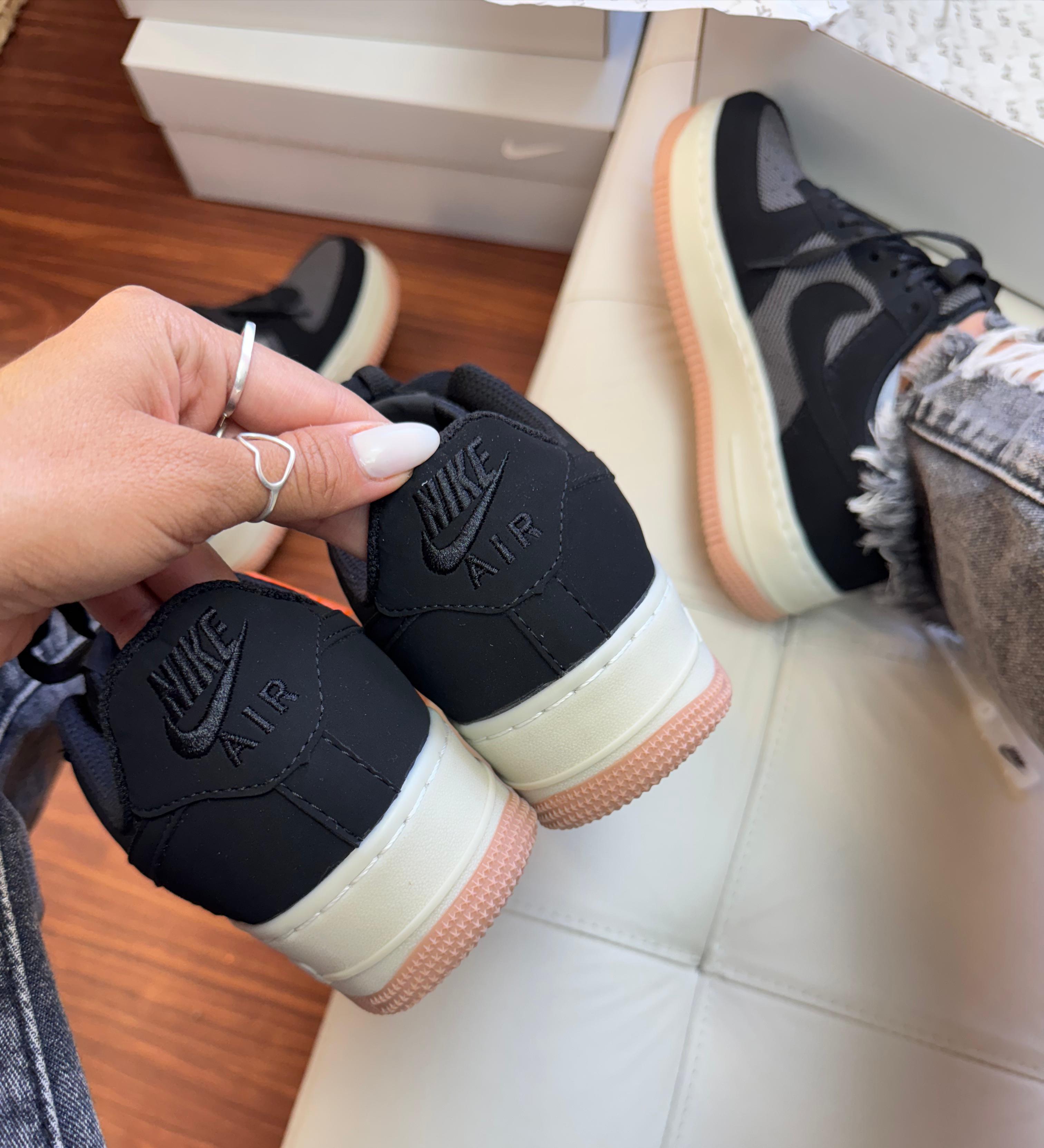 Tênis Nike Air Force - Nobuck Tricô