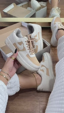 Tênis Nike Air Force - Areia/Nude