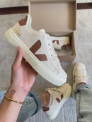 Tênis Vert - Creme/Marrom