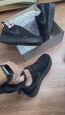 Tenis Nike Air Force 1 Low Arrives in Black Suede