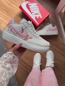 Tênis Air Force Branco - Detalhes Florais