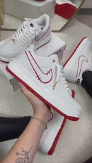 Tênis Nike Air Force - Branco/Vermelho