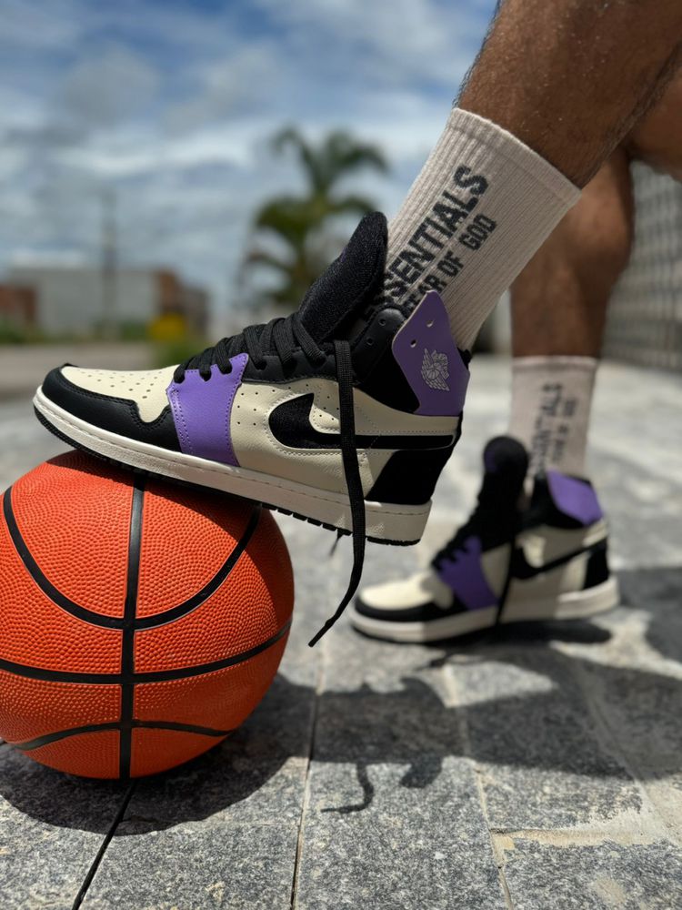 Tênis Air Jordan 1 Zoom - Roxo