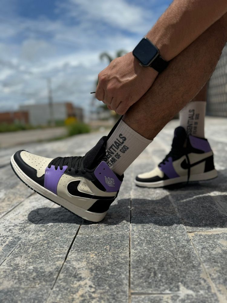 Tênis Air Jordan 1 Zoom - Roxo