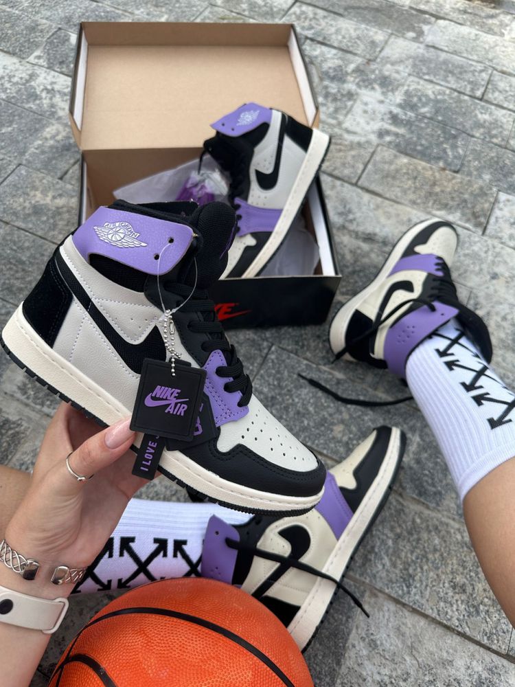 Tênis Air Jordan 1 Zoom - Roxo