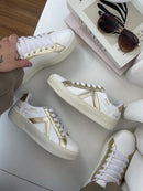 Tênis Schutz ST-001 – Branco & Dourado