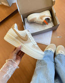 Tênis  Air Force Tricô - Creme